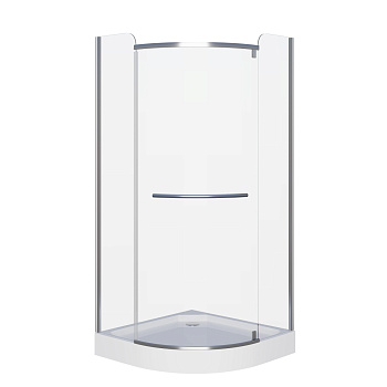 Душевой уголок Grossman Classic GR-7090 90х90 стекло прозрачное профиль хром без поддона